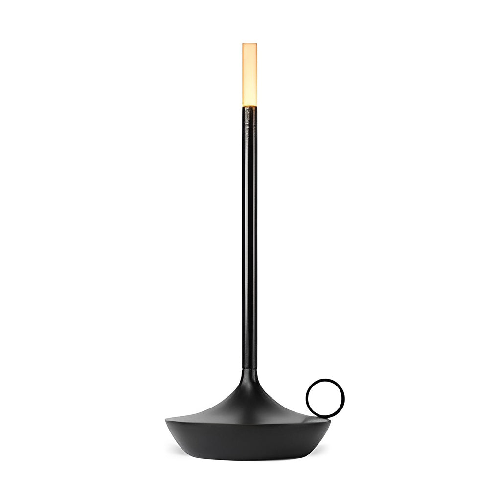 Cordless LED Wick Table Lamp with Touch Dimming & USB-C Charging