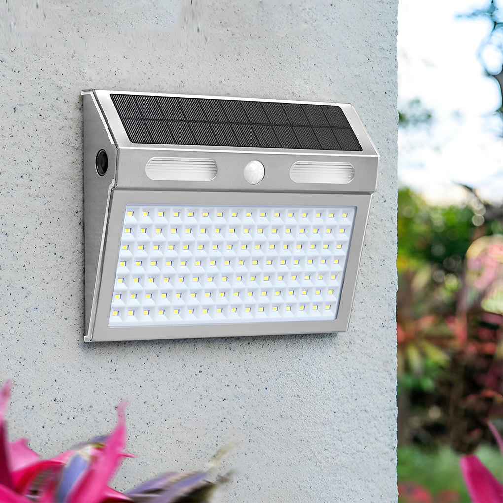 Solar Motion Sensor Wall Light Outdoor Waterproof LED Lamp