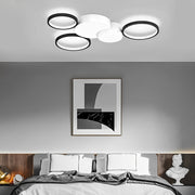 Multi-Circle LED Flush Mount Ceiling Light - Modern Minimalist