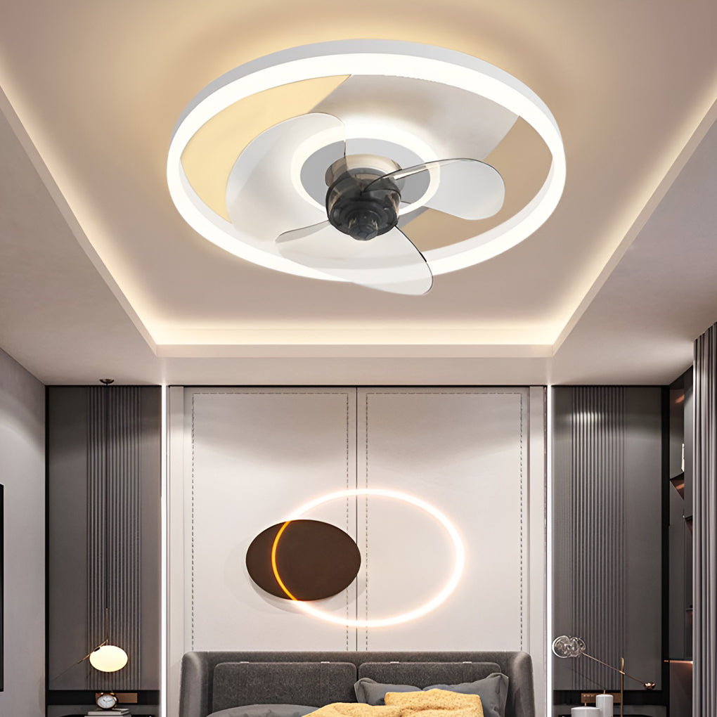 Modern Ceiling Fan Light with Remote & Dimming