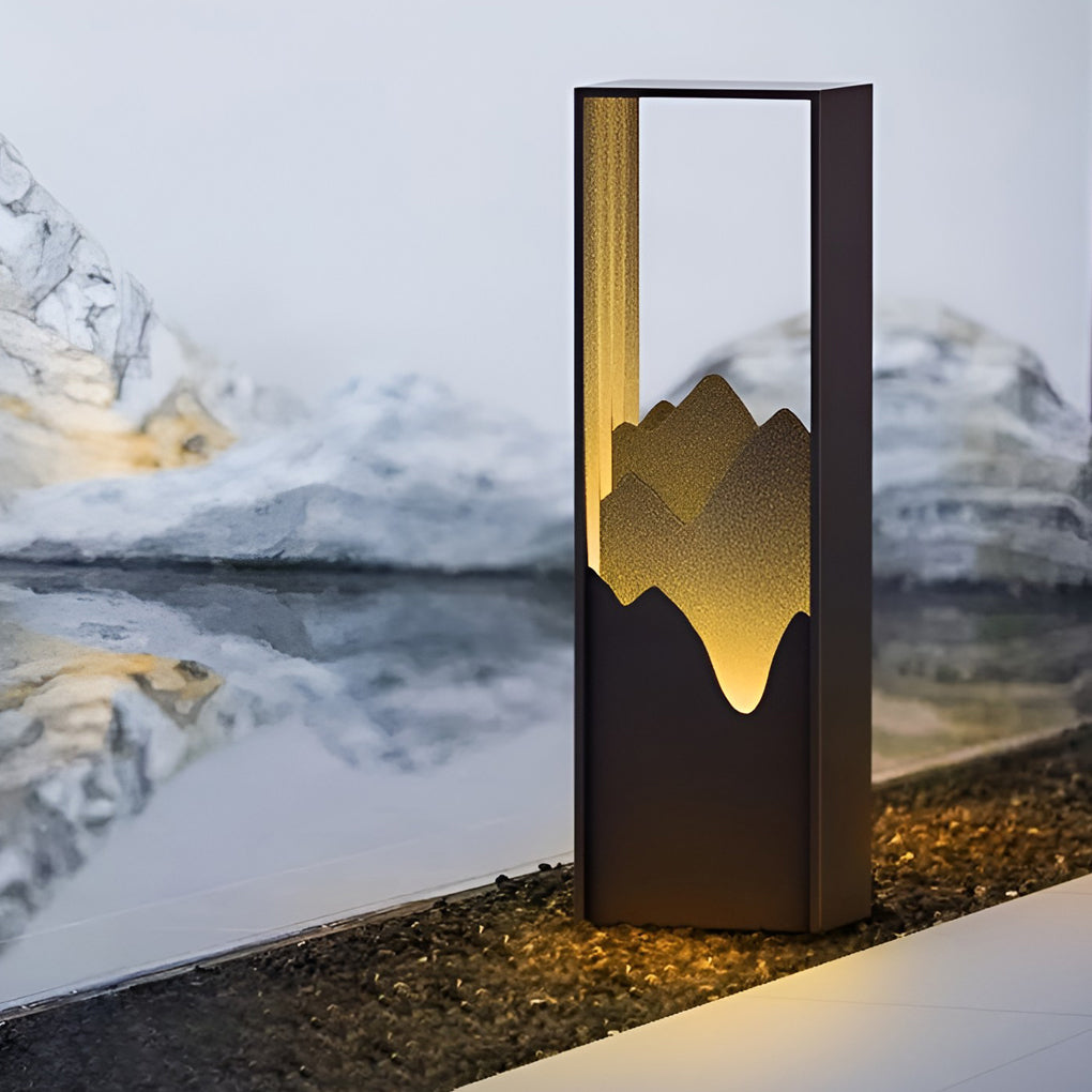 LED Mountain Scenery Path Light – Waterproof Outdoor Landscape