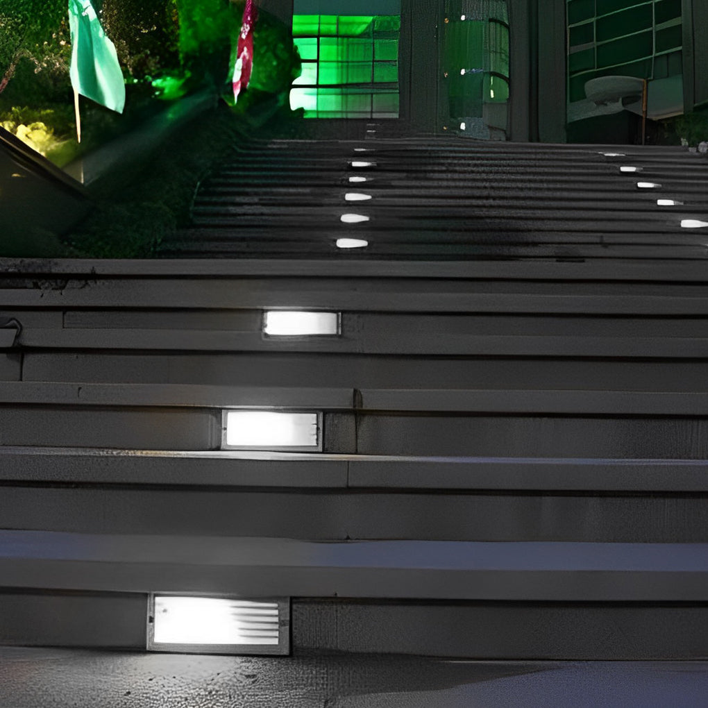 Modern LED Recessed Stair Light - IP65 Waterproof Wall Step Lighting