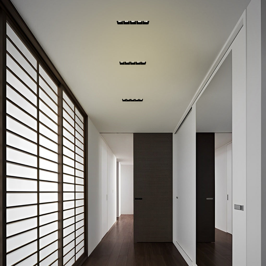 Modern Trimless Linear Recessed LED Spotlight Aluminum White