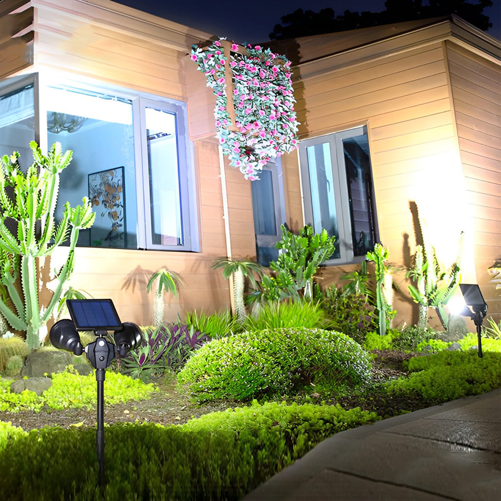 Solar Motion Sensor LED Lawn Light with Adjustable Modes