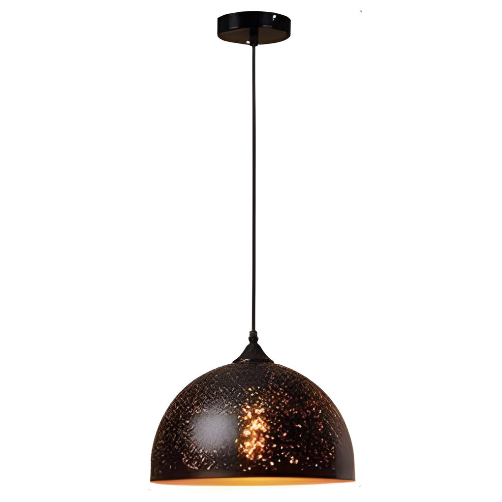 Industrial Black Iron Pendant Light with E27 Socket