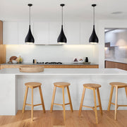 Modern Aluminum Pendant Light with Polished Finish