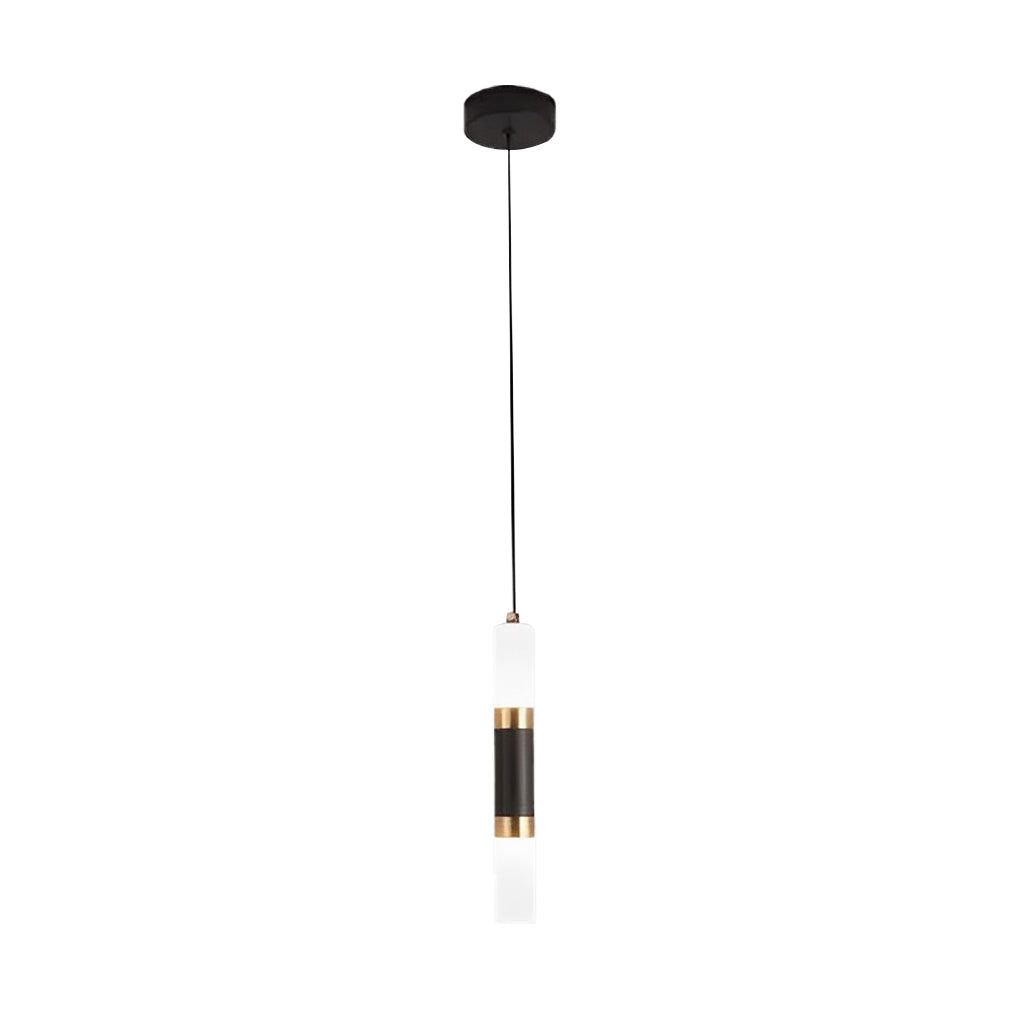 Modern LED Pendant Light Black Aluminum Acrylic Kitchen Island