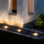 Modern Square LED In-Ground Well Lights - 5-Light Deck & Step Lighting
