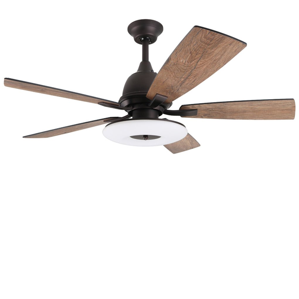 52 Inch Nordic Retro Ceiling Fan Light with Remote Control