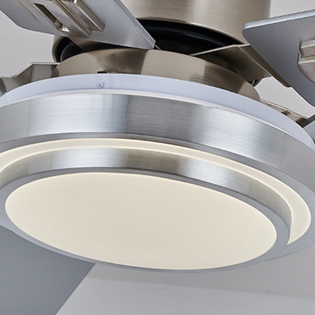 52 Inch Nordic Silent Ceiling Fan Light with Remote Control