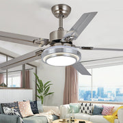 52 Inch Nordic Silent Ceiling Fan Light with Remote Control
