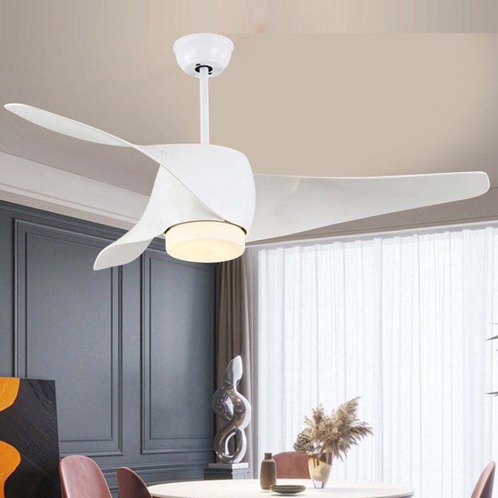 52" Modern Ceiling Fan Light with Dimming & Remote Control