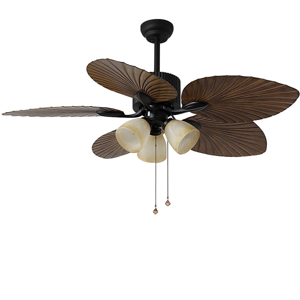 52 Inch Rustic LED Ceiling Fan Light with Remote Control