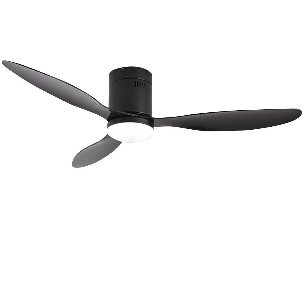52-Inch Modern LED Ceiling Fan Light with Remote Control Black