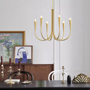 Retro Candlelight Chandelier with 3-Step Dimming LED