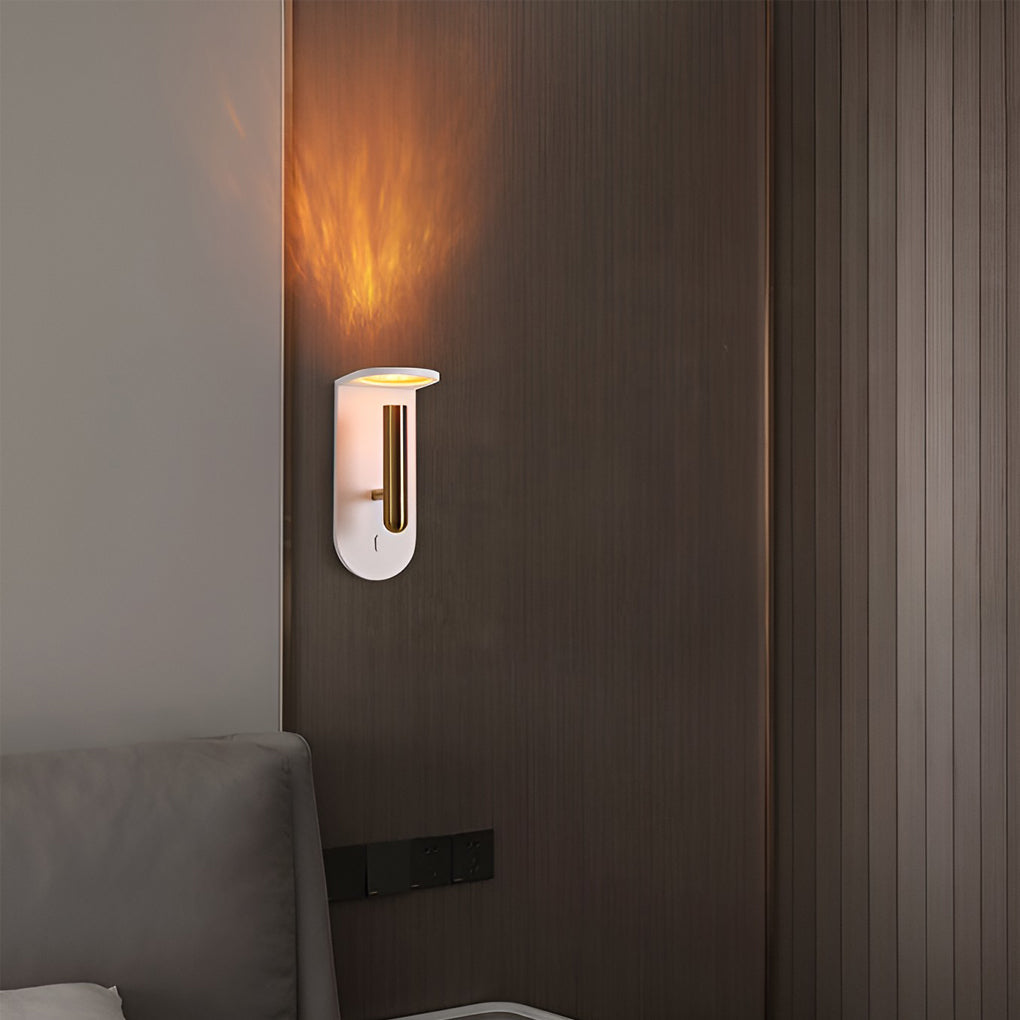 LED Flame Effect Wall Sconce – Adjustable Nordic Wall Lamp