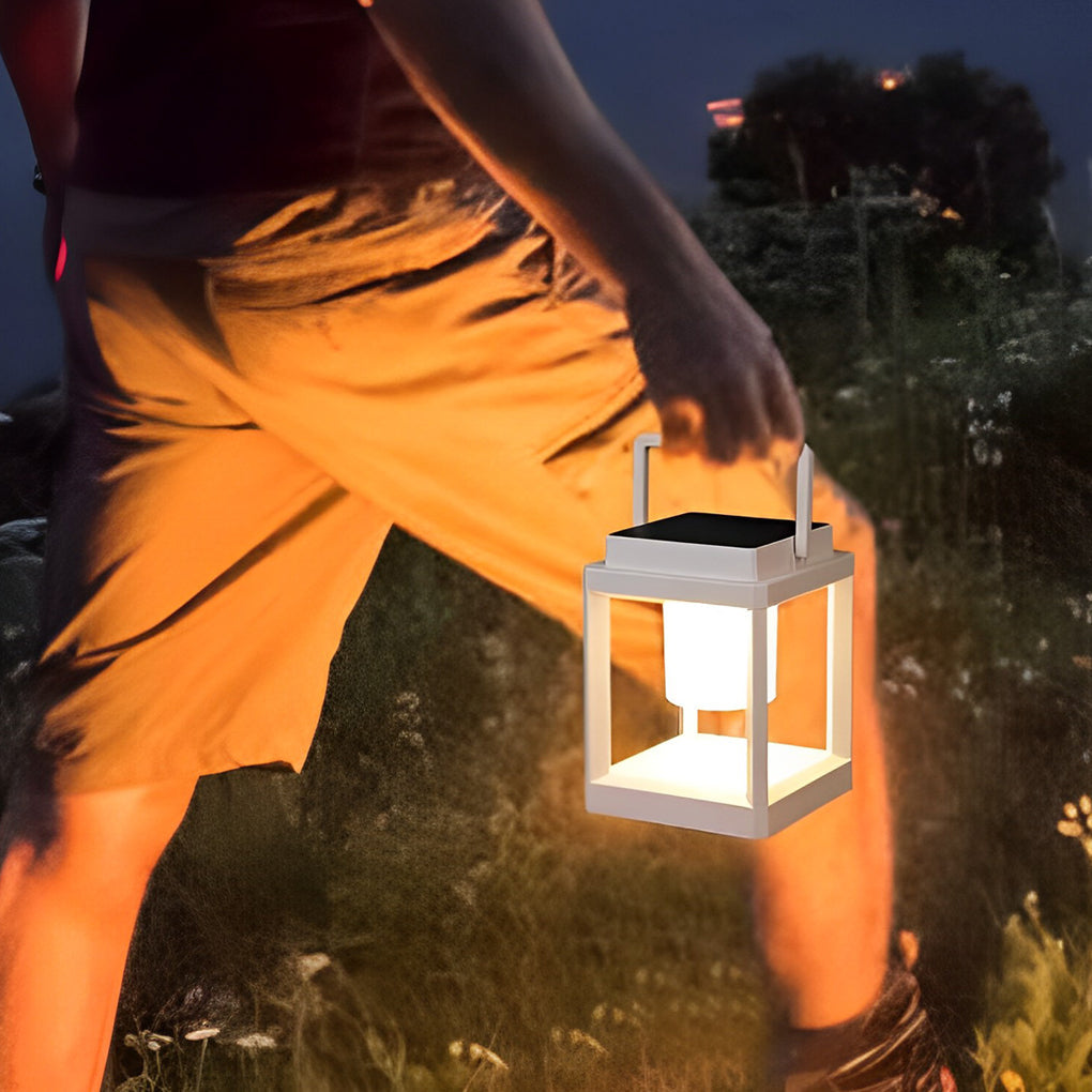 Portable Solar LED Outdoor Lantern with USB Charging