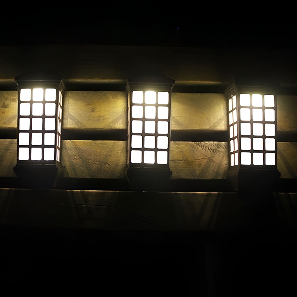 Solar Motion Sensor LED Outdoor Wall Light with Auto Light Control