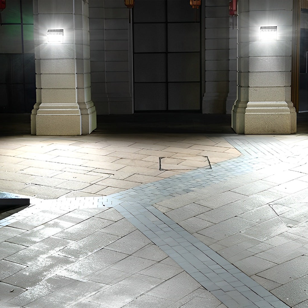Solar Motion Sensor Wall Light Outdoor Waterproof LED Lamp