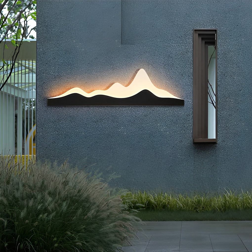 Mountain Scenery Modern LED Outdoor Wall Light - Waterproof IP65