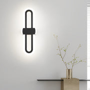 Rounded Rectangular LED Wall Sconce Modern Minimalist Iron Lighting