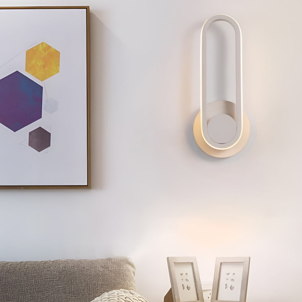 Rotatable Rectangular LED Wall Sconce Modern Adjustable Wall Lamp