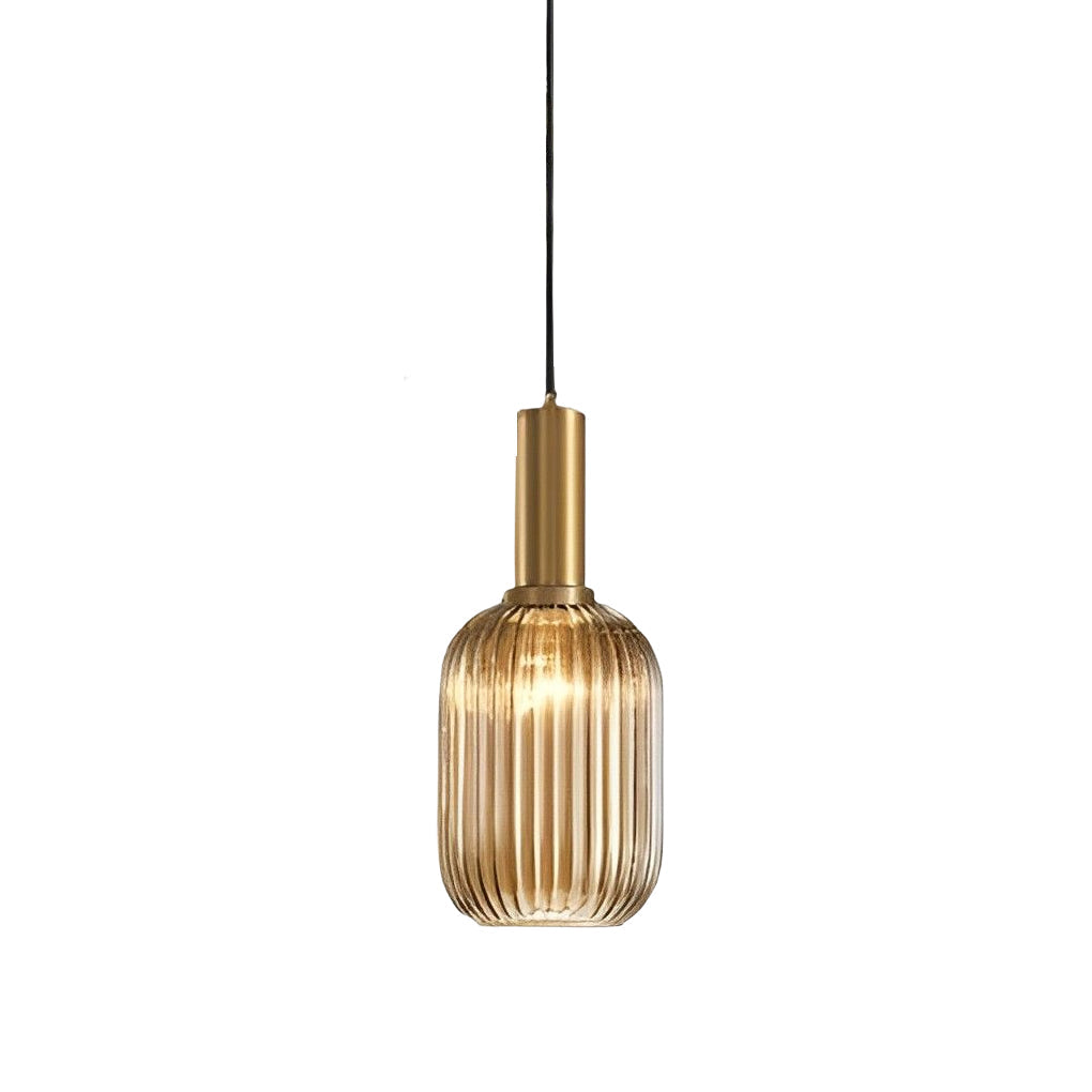 Modern Glass Lantern Pendant Light - Nordic LED Chandelier