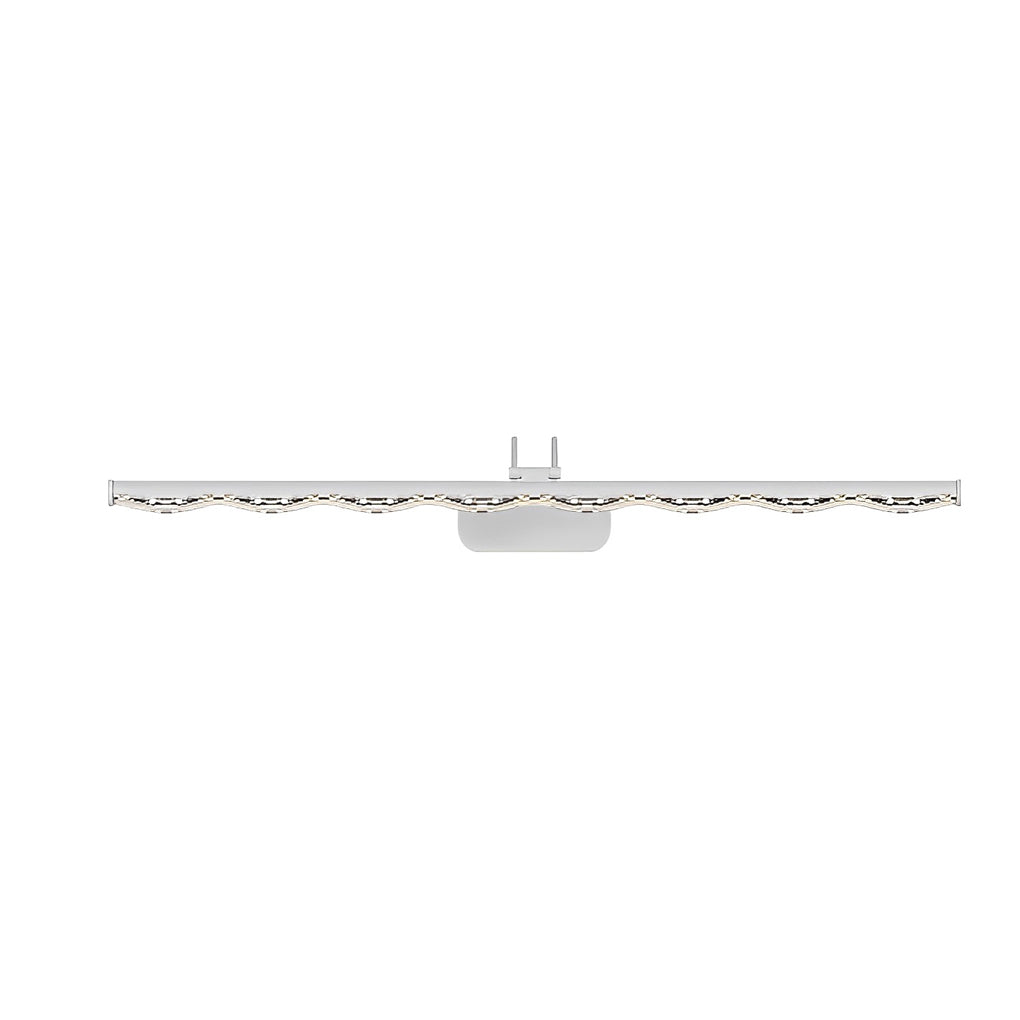 Modern LED Vanity Light with Multi-Faceted Prismatic Acrylic Shade