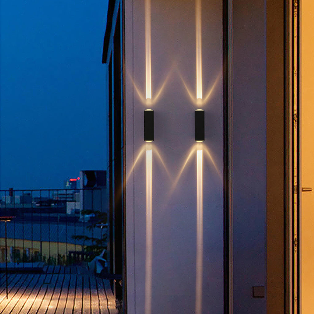 Industrial Waterproof Up Down Wall Light - Aluminum Outdoor Sconce