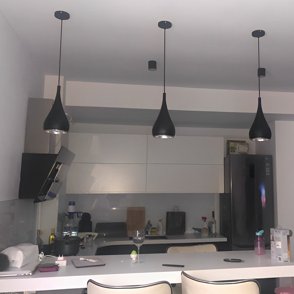 Modern Aluminum Pendant Light with Polished Finish