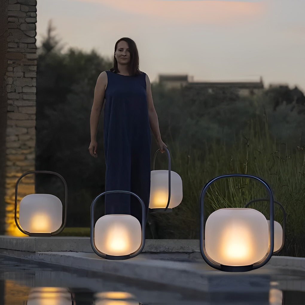 Rechargeable LED Outdoor Floor Lamp with Solar Option
