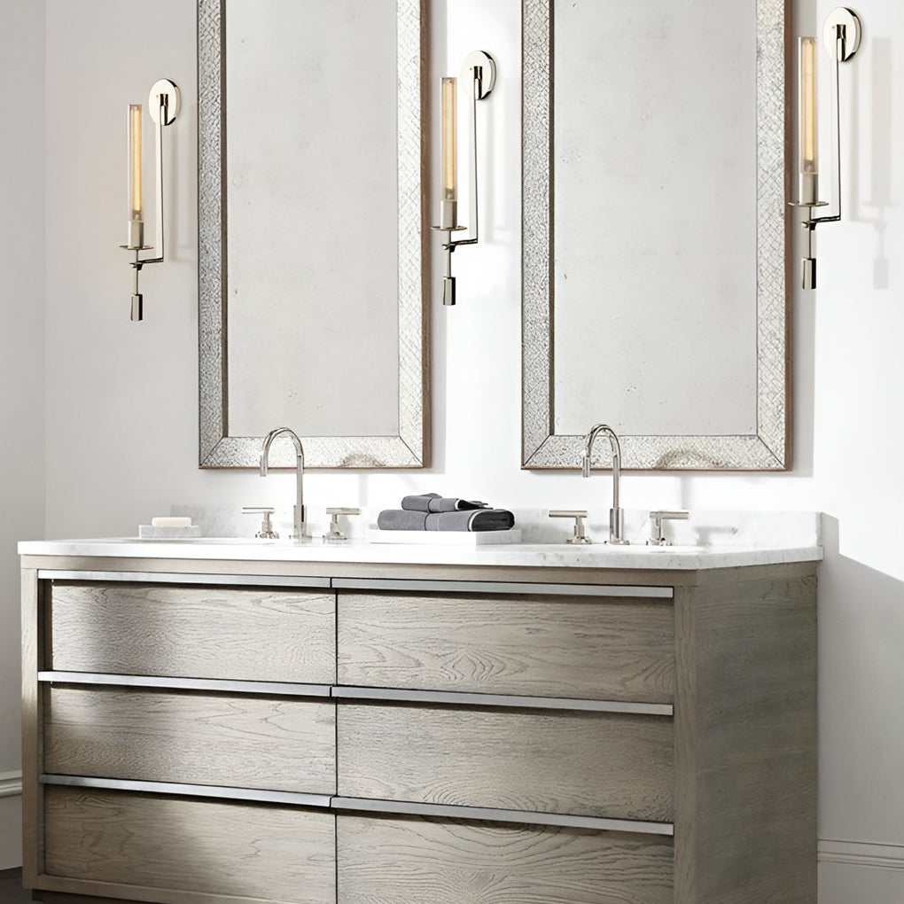 Crystal Swing Arm Wall Sconce Modern Hardwired Wall Light