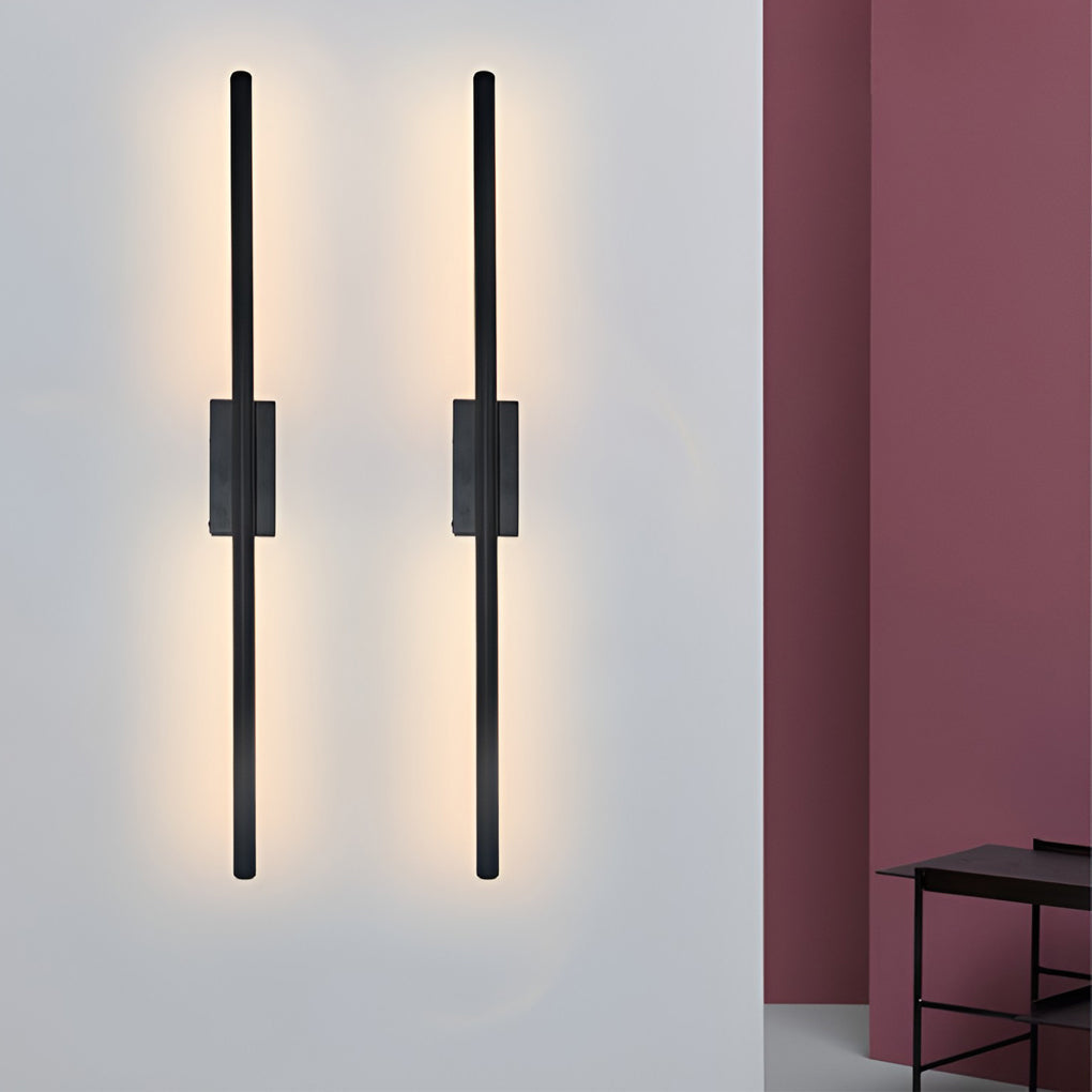 Modern Linear LED Wall Sconce – Electroplated Metal Fixture