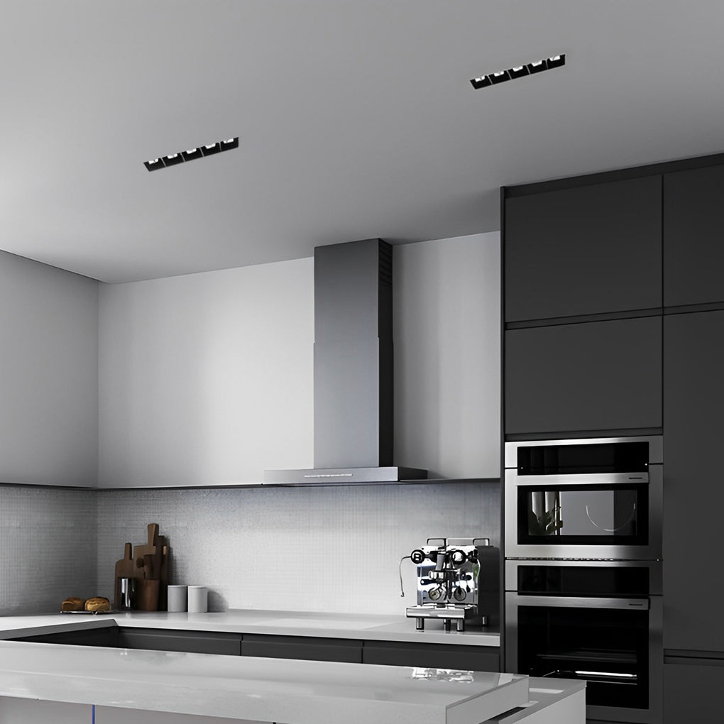 Modern Trimless Linear Recessed LED Spotlight Aluminum White