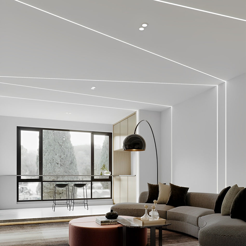 Recessed LED Strip Light - Modern Under Cabinet Linear Lighting
