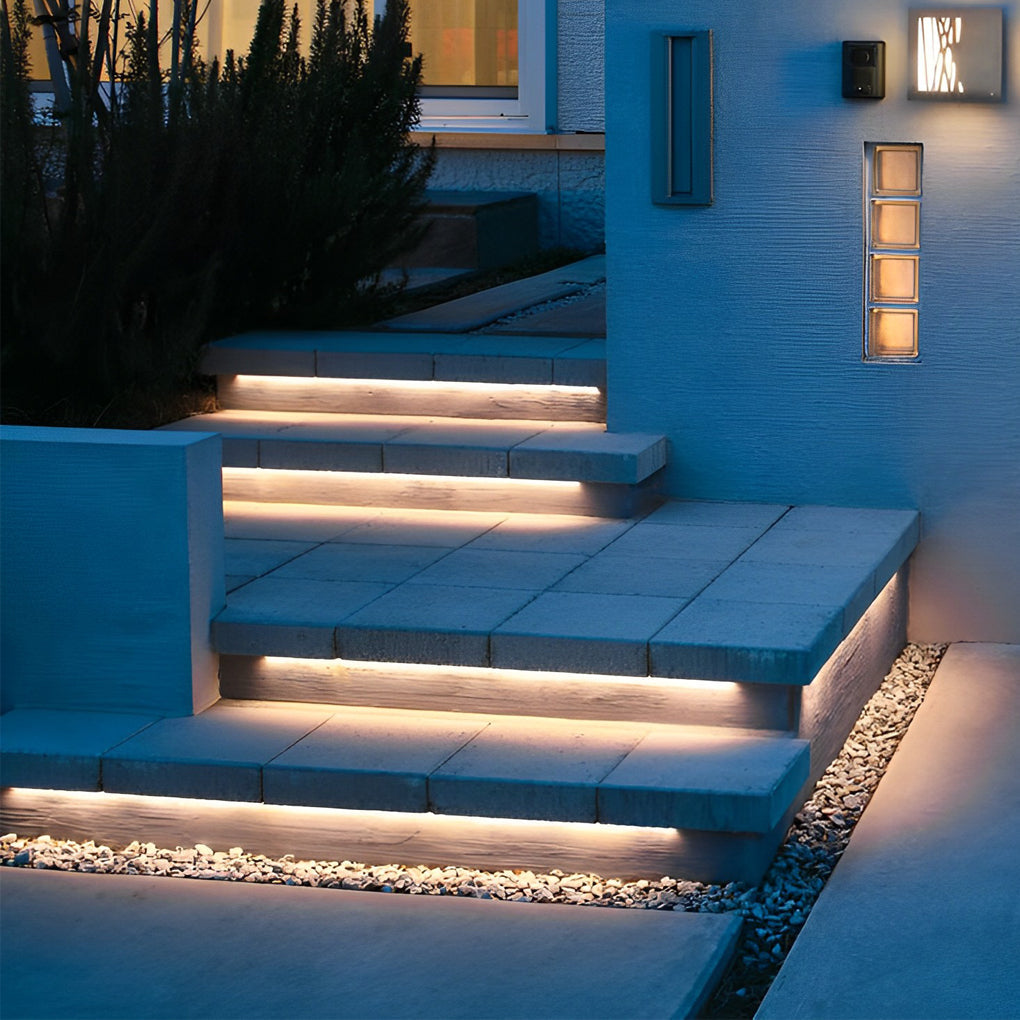Waterproof Recessed LED Strip Light for Stairs Modern Flexible