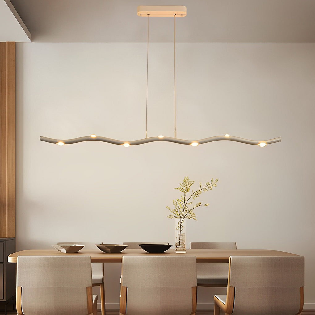 Modern White Acrylic Branch Chandelier with Stepless Dimming