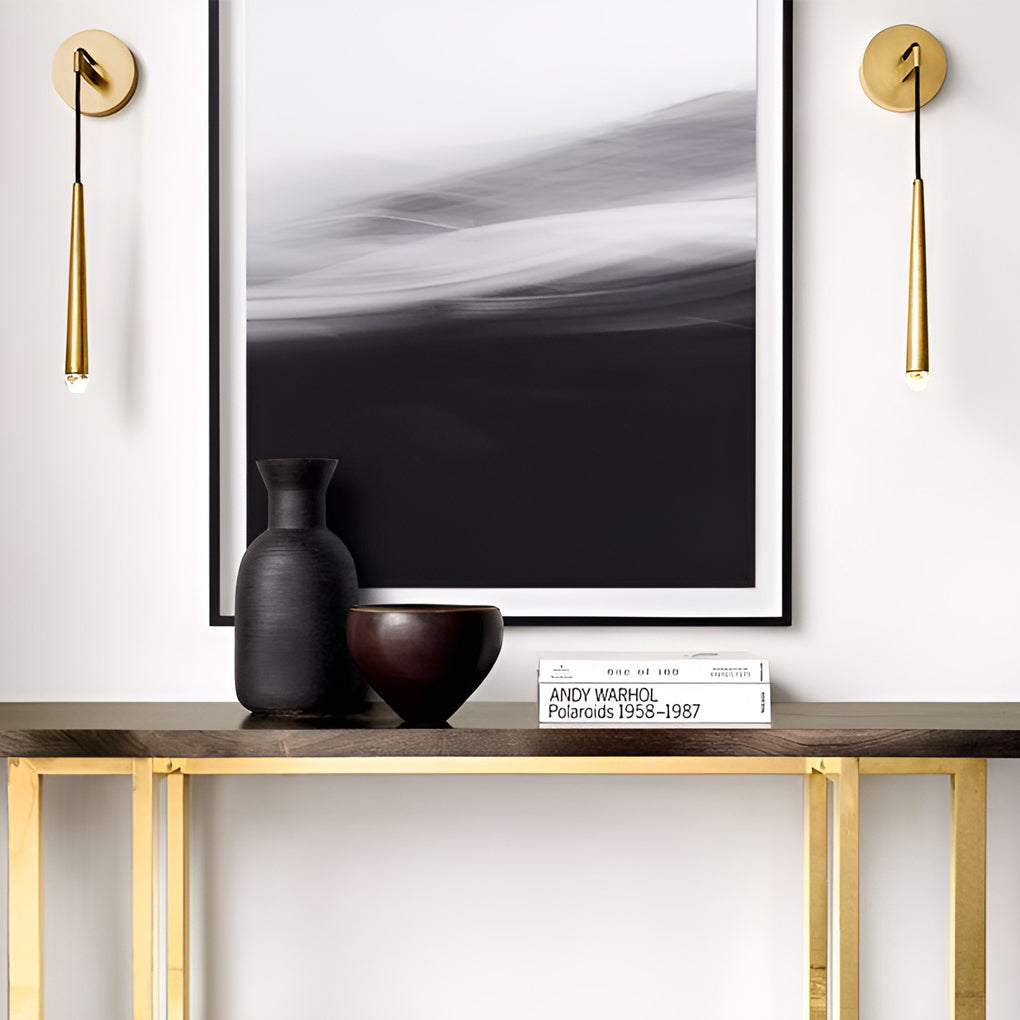 Crystal LED Wall Sconce Modern Nordic Strip Light Gold Black