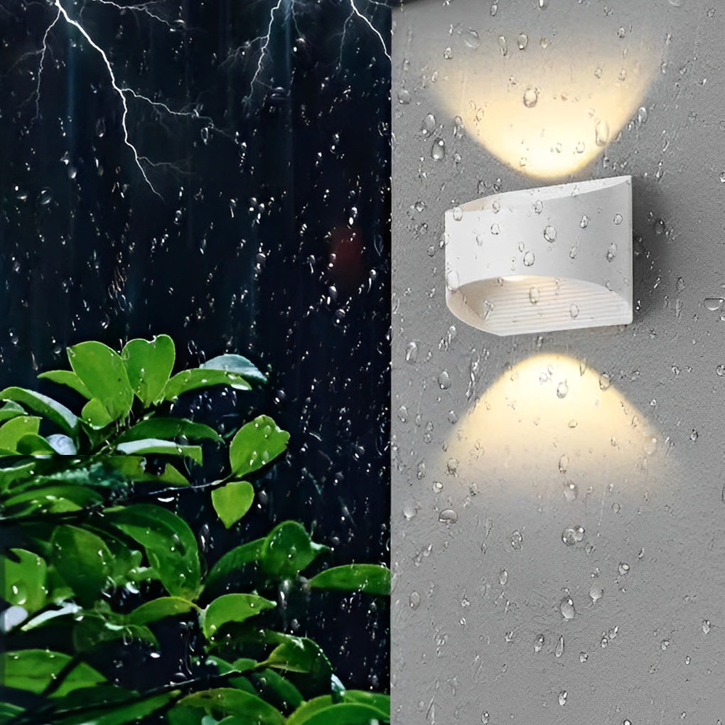 Modern LED Aluminum Waterproof Outdoor Wall Light Up Down Lighting