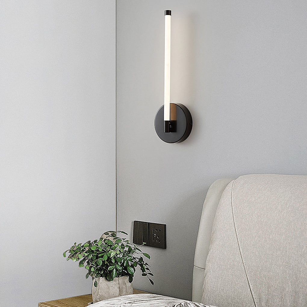 Modern LED Wall Sconce with 3-Step Dimming & Acrylic Shade