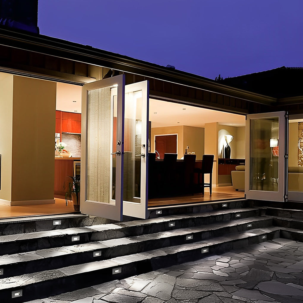 Modern LED Recessed Stair Light - IP65 Waterproof Wall Step Lighting