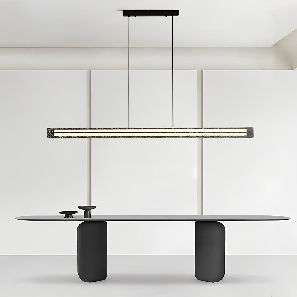 Modern LED Ring Chandelier with Stepless Dimming & Remote Control
