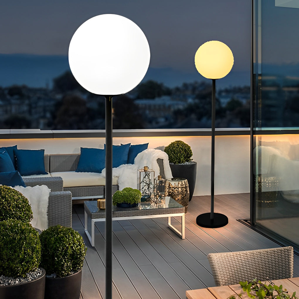 Modern RGB Globe Floor Lamp with App Control - 16 Colors & 4 Modes