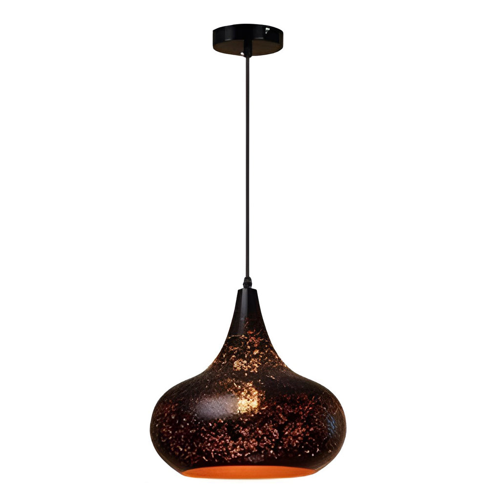 Industrial Black Iron Pendant Light with E27 Socket