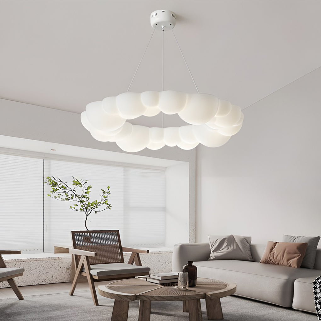 Cloud Shaped LED Ceiling Light with Stepless Dimming & Remote Control