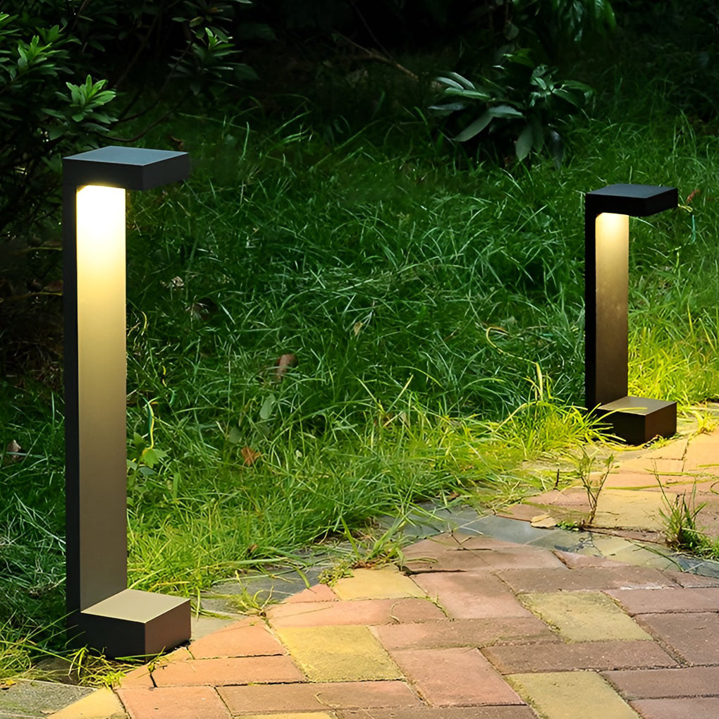 Rectangular Aluminum Pathway Light Waterproof Outdoor Garden