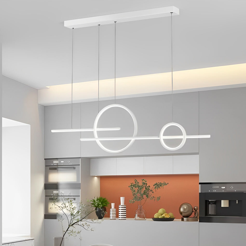 Modern Circular LED Pendant Light with Stepless Dimming