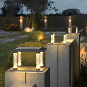 Modern Solar Post Cap Light - Waterproof LED Outdoor Post Lamp