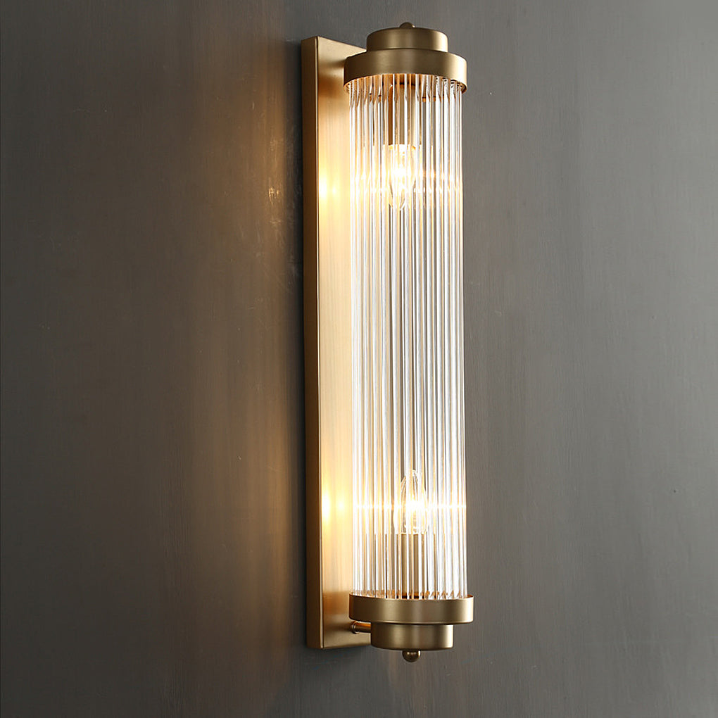 Crystal Wall Sconce with Warm Light – Gold Hardware Finish