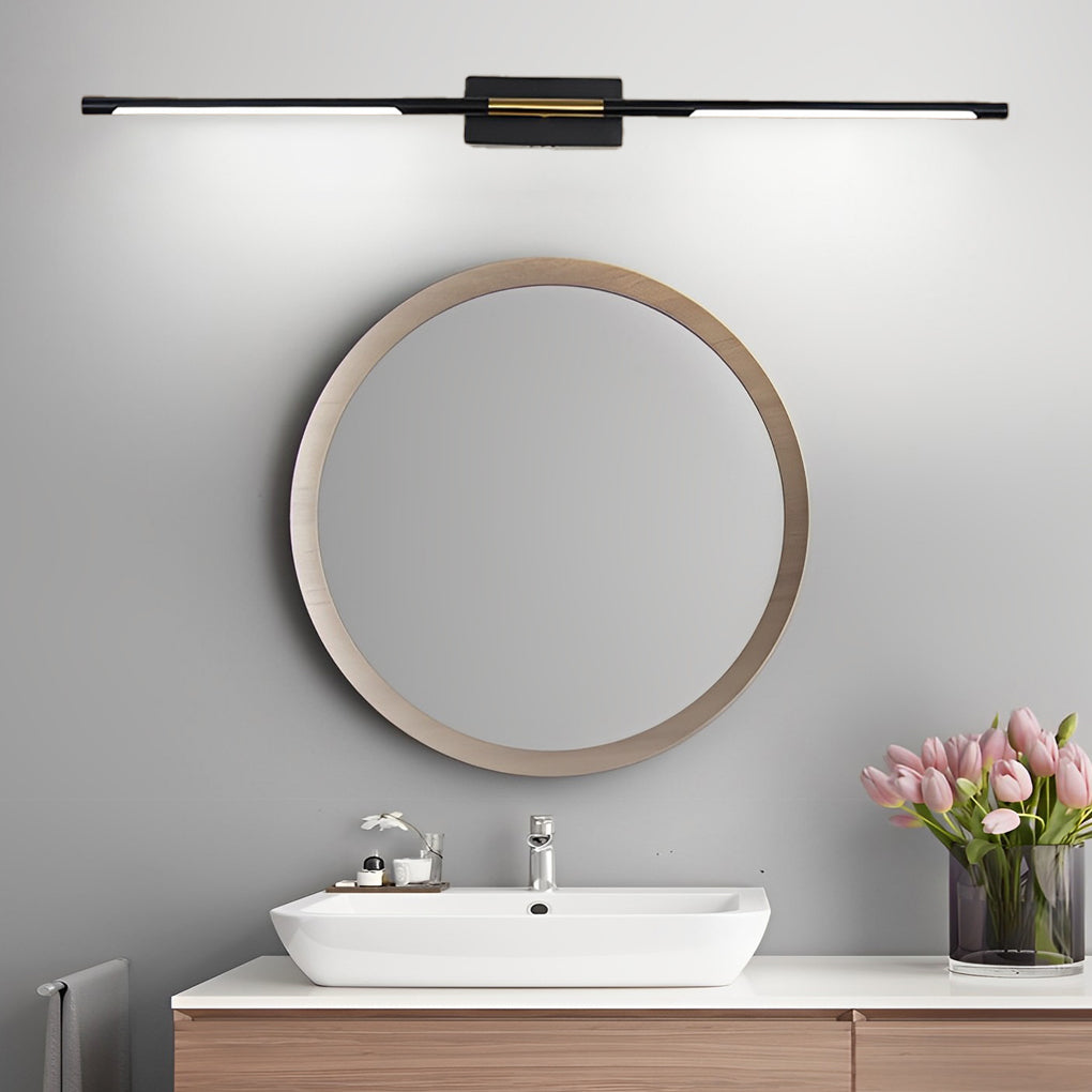 Black Gold Linear LED Bathroom Vanity Light Bar 24" 39"